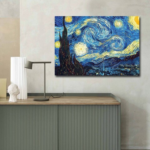 Tablou decorativ, 70100FAMOUSART-052, PÂNZĂ 100% PIELE ÎNTOARSĂ / Dimensiune: 70 x 100 cm / Rama: 100% Lemn (Grosime: 3 cm), Multicolor