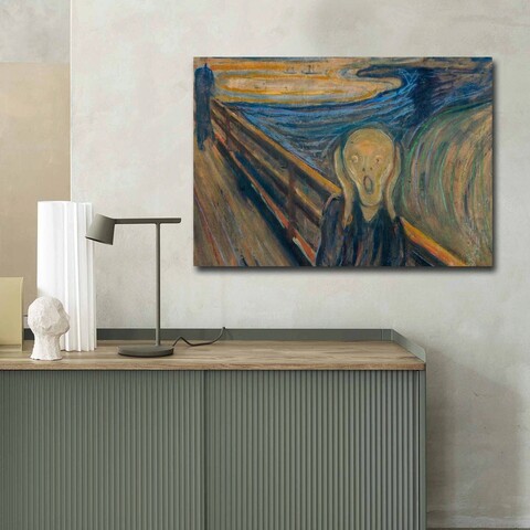 Tablou decorativ, 70100FAMOUSART-055, PÂNZĂ 100% PIELE ÎNTOARSĂ / Dimensiune: 70 x 100 cm / Rama: 100% Lemn (Grosime: 3 cm), Multicolor