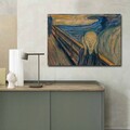Tablou decorativ, 70100FAMOUSART-055, PÂNZĂ 100% PIELE ÎNTOARSĂ / Dimensiune: 70 x 100 cm / Rama: 100% Lemn (Grosime: 3 cm), Multicolor