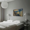 Tablou decorativ, 70100FAMOUSART-055, PÂNZĂ 100% PIELE ÎNTOARSĂ / Dimensiune: 70 x 100 cm / Rama: 100% Lemn (Grosime: 3 cm), Multicolor