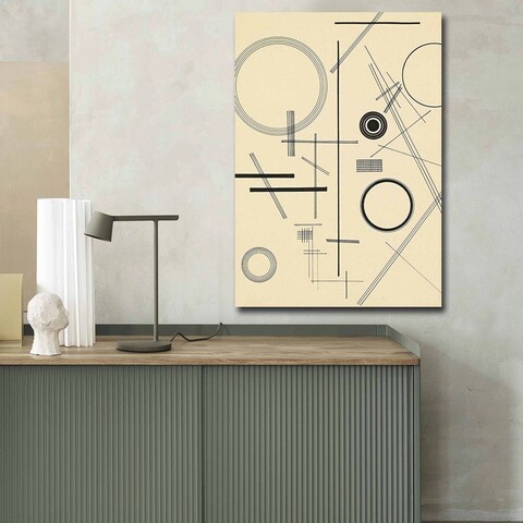 Tablou decorativ, 70100FAMOUSART-063, PÂNZĂ 100% PIELE ÎNTOARSĂ / Dimensiune: 70 x 100 cm / Rama: 100% Lemn (Grosime: 3 cm), Multicolor
