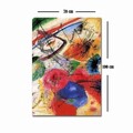 Tablou decorativ, 70100FAMOUSART-065, PÂNZĂ 100% PIELE ÎNTOARSĂ / Dimensiune: 70 x 100 cm / Rama: 100% Lemn (Grosime: 3 cm), Multicolor