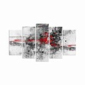 Tablou decorativ MDF, 5PMDF-18, 20 x 60 cm, Multicolor