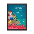 Tablou decorativ, Amalfi (35 x 45), Polistiren, Multicolor