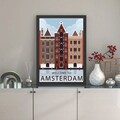 Tablou decorativ, Amsterdam 2 (35 x 45), Polistiren, Multicolor