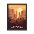 Tablou decorativ, Arizona (35 x 45), Polistiren, Multicolor