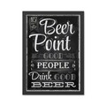 Tablou decorativ, Beer Point (35 x 45), Polistiren, Alb/Negru