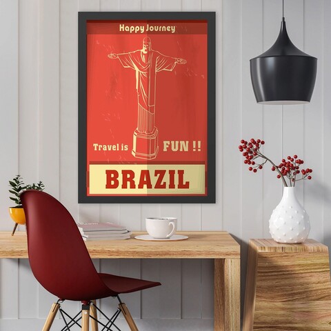 Tablou decorativ, Brazil (35 x 45), Polistiren, Multicolor