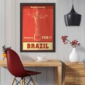 Tablou decorativ, Brazil (35 x 45), Polistiren, Multicolor