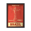 Tablou decorativ, Brazil (35 x 45), Polistiren, Multicolor