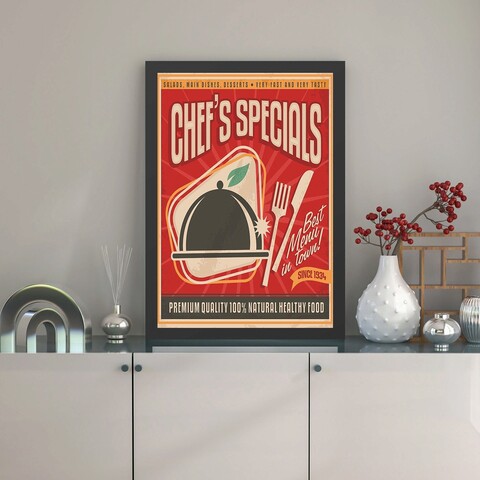 Tablou decorativ, Chef's Special (35 x 45), Polistiren, Multicolor
