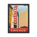 Tablou decorativ, Chicago (35 x 45), Polistiren, Multicolor
