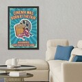 Tablou decorativ, Cinema (35 x 45), Polistiren, Multicolor