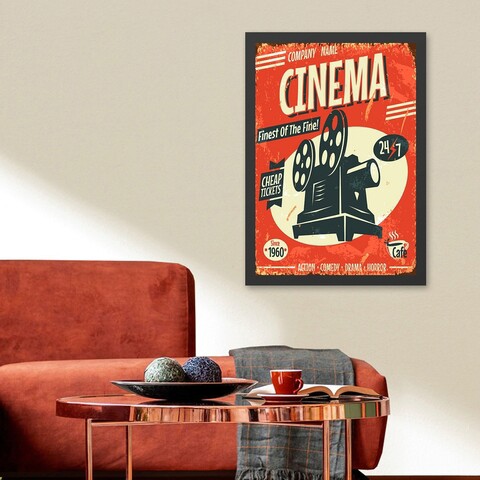 Tablou decorativ, Cinema 2 (35 x 45), Polistiren, Multicolor