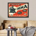 Tablou decorativ, Cinema 3 (35 x 45), Polistiren, Multicolor
