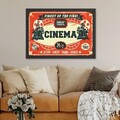 Tablou decorativ, Cinema 4 (35 x 45), Polistiren, Multicolor