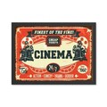 Tablou decorativ, Cinema 4 (35 x 45), Polistiren, Multicolor