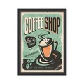 Tablou decorativ, Coffee Shop (35 x 45), Polistiren, Multicolor