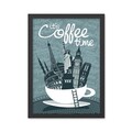 Tablou decorativ, Coffee Time (35 x 45), Polistiren, Multicolor