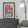 Tablou decorativ, Cold Beer (35 x 45), Polistiren, Multicolor