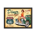 Tablou decorativ, Diner (35 x 45), Polistiren, Multicolor