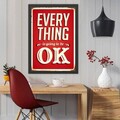 Tablou decorativ, Everything OK 2 (35 x 45), Polistiren, Multicolor