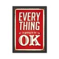Tablou decorativ, Everything OK 2 (35 x 45), Polistiren, Multicolor