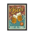 Tablou decorativ, Fresh Beer (35 x 45), Polistiren, Multicolor