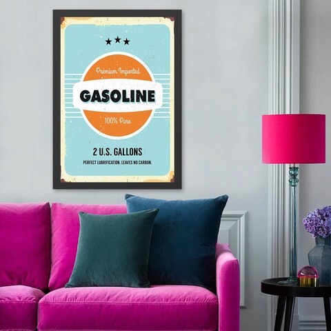 Tablou decorativ, Gasoline (35 x 45), Polistiren, Multicolor