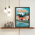 Tablou decorativ, Germany (35 x 45), Polistiren, Multicolor