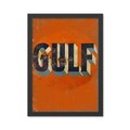 Tablou decorativ, Gulf (35 x 45), Polistiren, Portocaliu/Negru