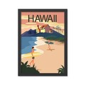 Tablou decorativ, Hawaii (35 x 45), Polistiren, Multicolor