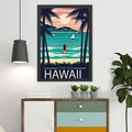 Tablou decorativ, Hawaii 2 (35 x 45), Polistiren, Multicolor