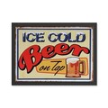 Tablou decorativ, Ice Cold Beer On Tap (35 x 45), Polistiren, Multicolor