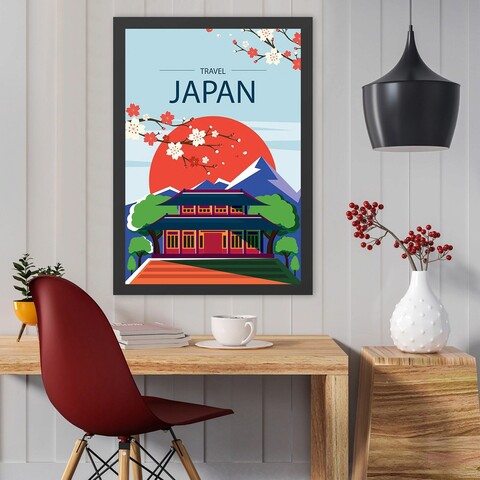 Tablou decorativ, Japan (35 x 45), Polistiren, Multicolor