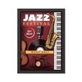 Tablou decorativ, Jazz Festival (35 x 45), Polistiren, Multicolor