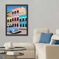 Tablou decorativ, Lahabana (35 x 45), Polistiren, Multicolor