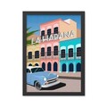 Tablou decorativ, Lahabana (35 x 45), Polistiren, Multicolor