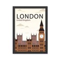 Tablou decorativ, London 3 (35 x 45), Polistiren, Multicolor