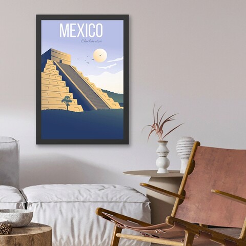 Tablou decorativ, Mexico (35 x 45), Polistiren, Multicolor