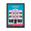 Tablou decorativ, Miami 2 (35 x 45), Polistiren, Multicolor