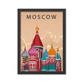 Tablou decorativ, Moscow (35 x 45), Polistiren, Multicolor