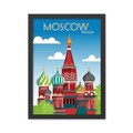 Tablou decorativ, Moscow 2 (35 x 45), Polistiren, Multicolor