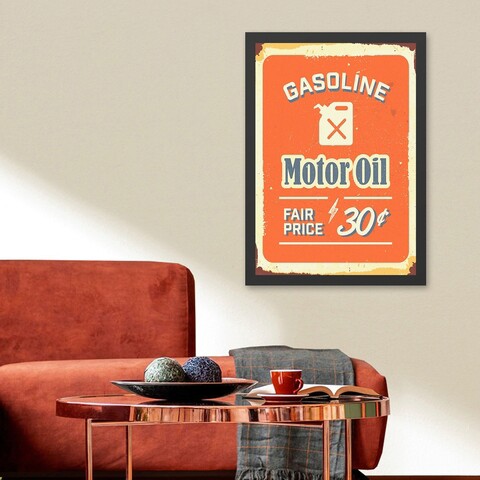 Tablou decorativ, Motor Oil 2 (35 x 45), Polistiren, Multicolor