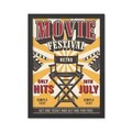 Tablou decorativ, Movie Festival (35 x 45), Polistiren, Multicolor
