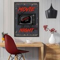 Tablou decorativ, Movie Night (35 x 45), Polistiren, Multicolor