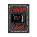 Tablou decorativ, Movie Night (35 x 45), Polistiren, Multicolor
