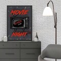 Tablou decorativ, Movie Night 2 (35 x 45), Polistiren, Multicolor