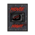 Tablou decorativ, Movie Night 2 (35 x 45), Polistiren, Multicolor
