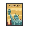 Tablou decorativ, New York (35 x 45), Polistiren, Multicolor